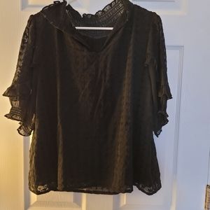 Sugar Lips, XXL, Black Blouse